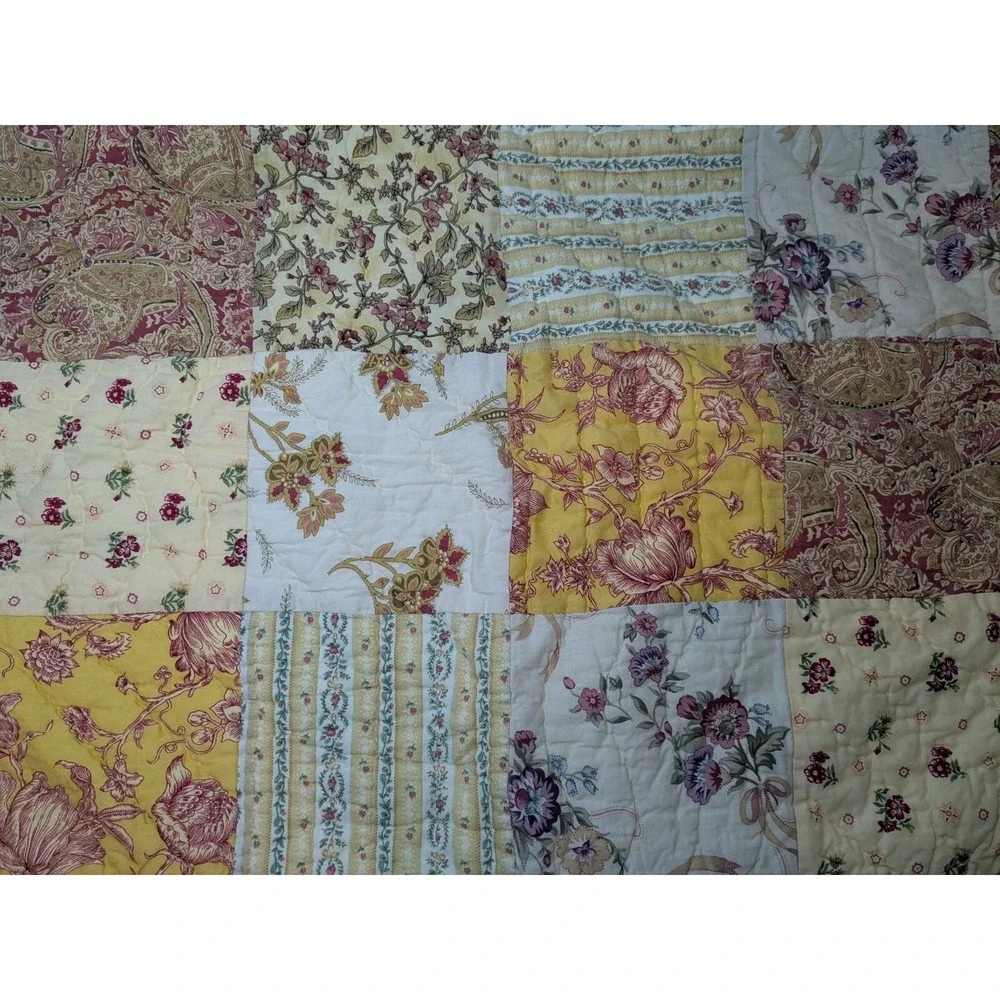 Nobility By Dillard's Quilted‎ Pillow Shams  Standard Size Boho Farmhouse Chic